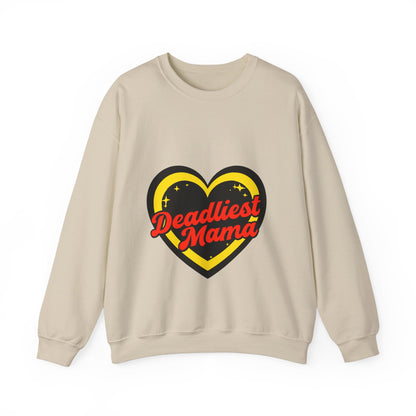 Deadliest Mama Unisex Heavy Blend Crewneck Sweatshirt
