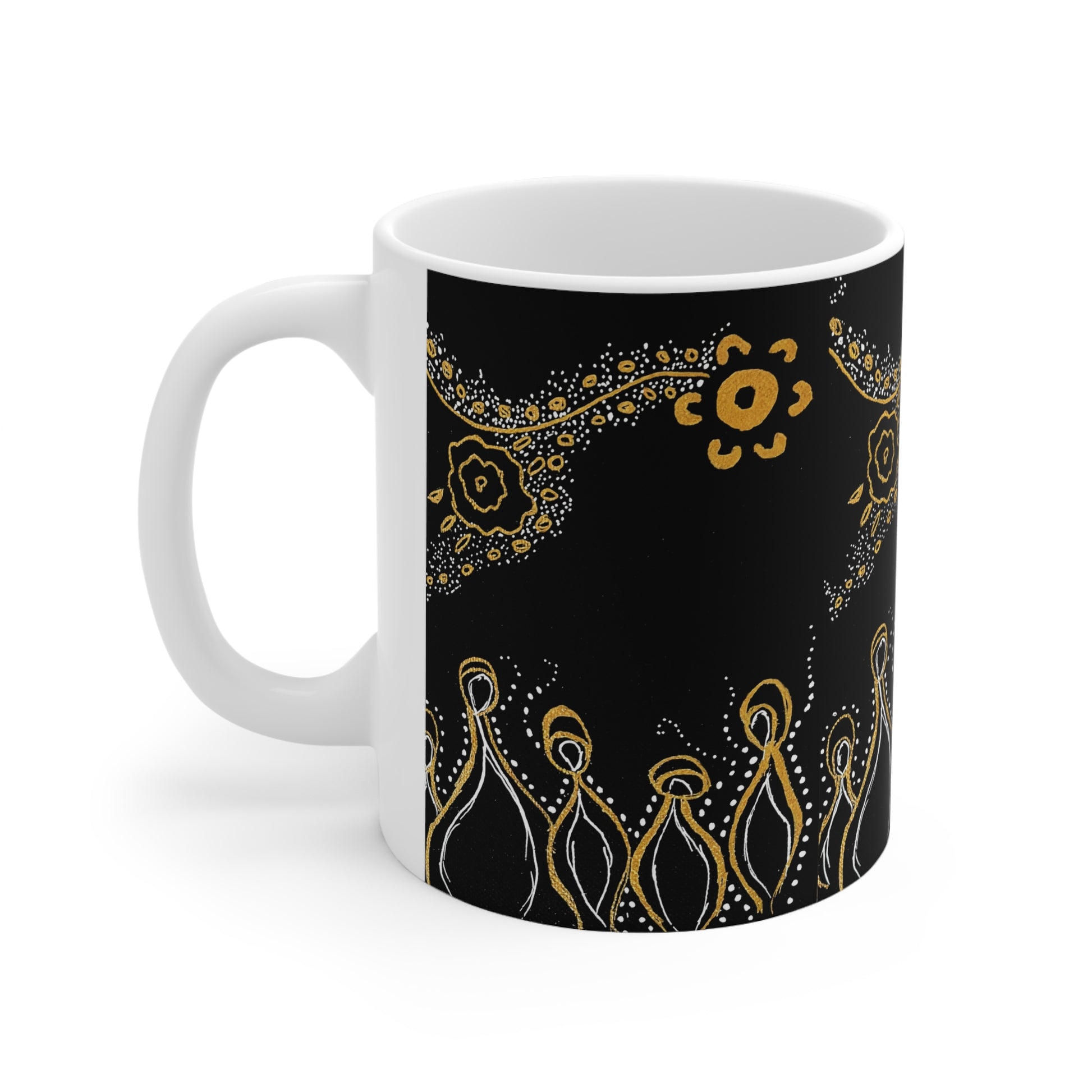 Ceramic Coffee Mug - Ancestors by Ebony Allen