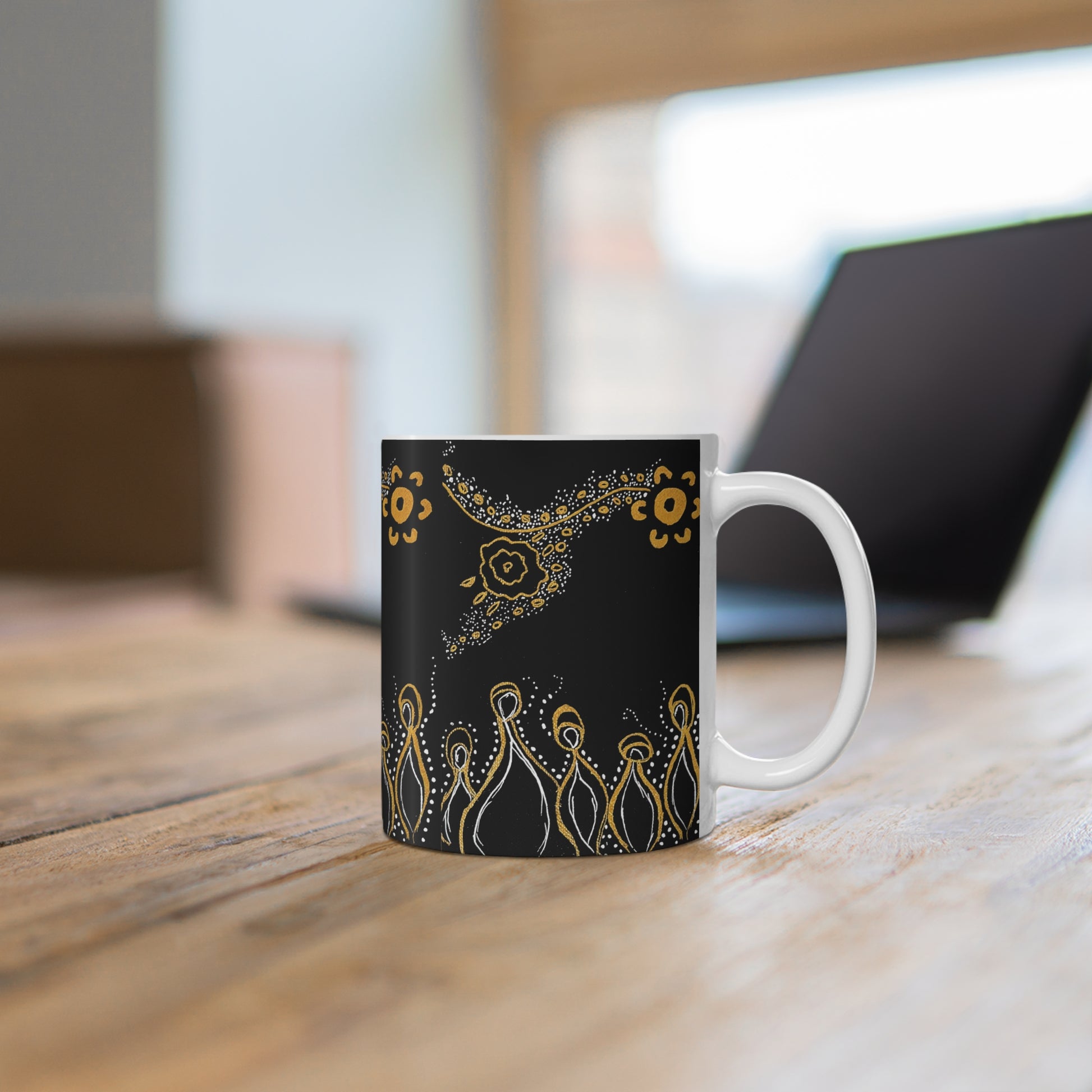 Ceramic Coffee Mug - Ancestors by Ebony Allen