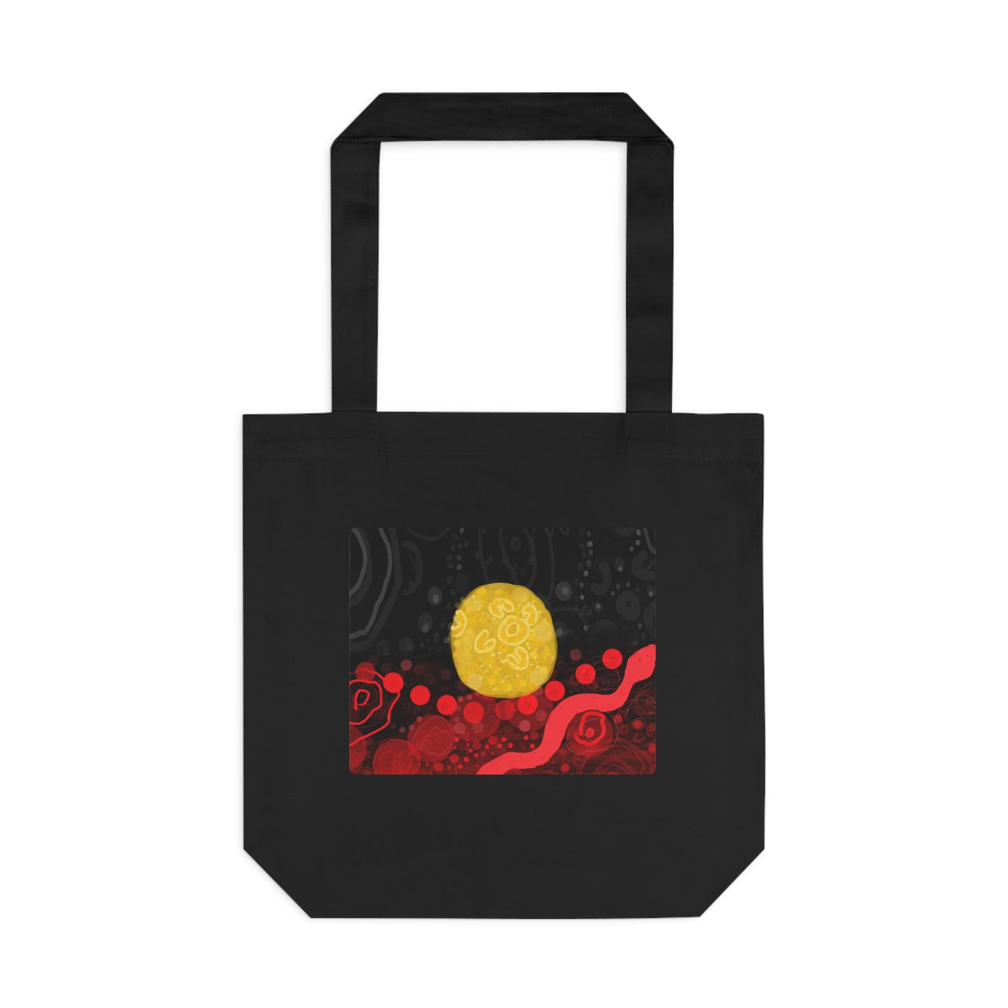 Aboriginal Flag Artwork - Cotton Tote (Rectangle)