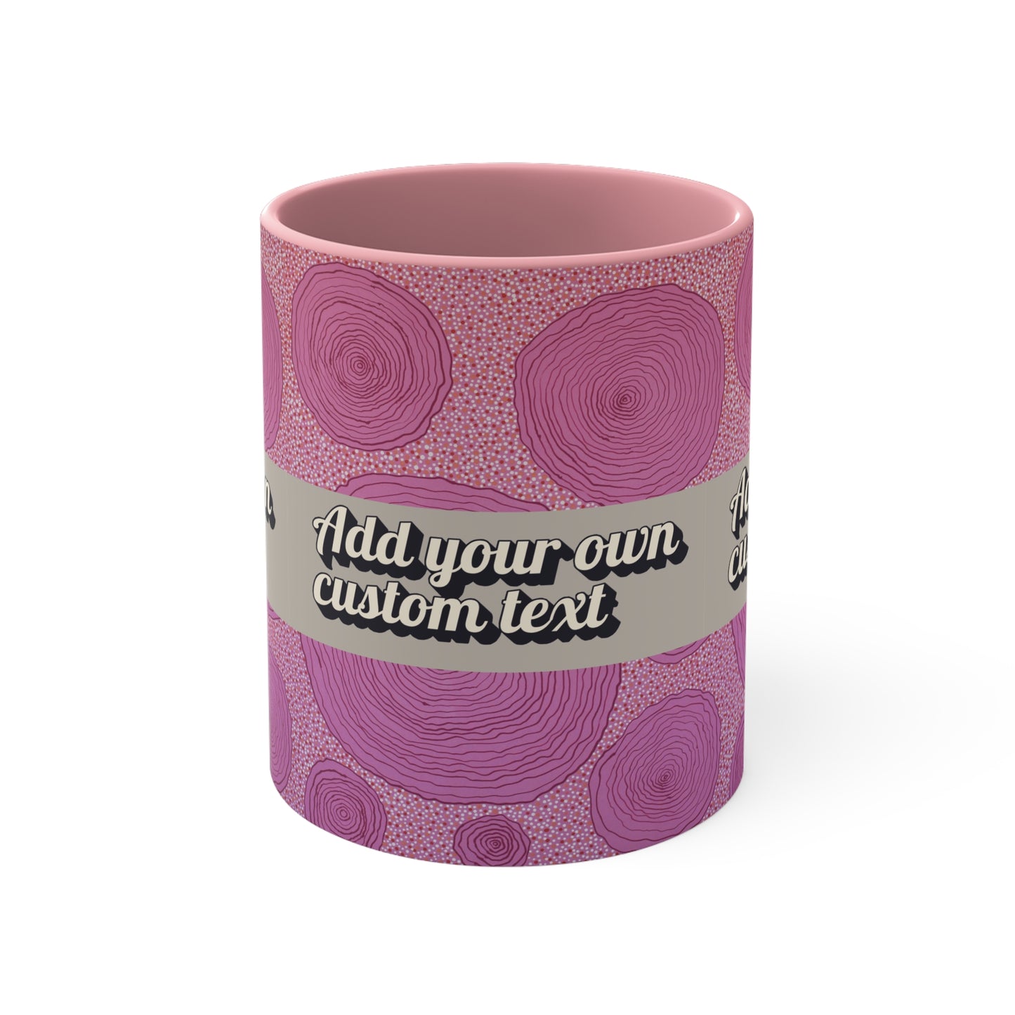 Personalised Pink Mug (Add Your Own Text!)