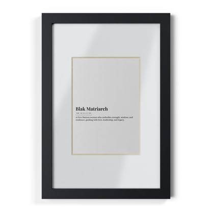 Framed Print - Blak Matriarch