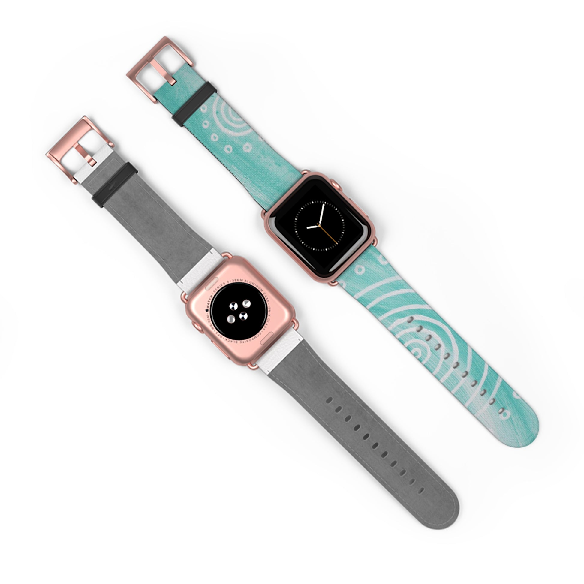 Boho Chic Watch Band - Turquoise Swirl Design
