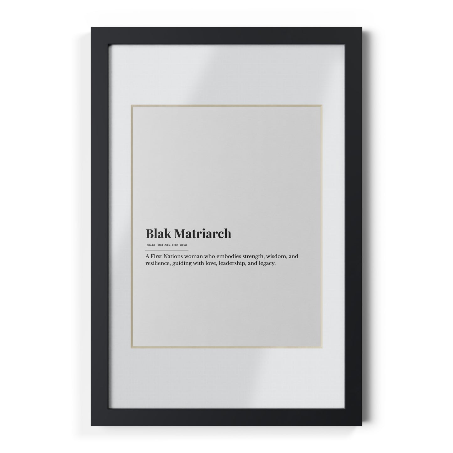 Framed Print - Blak Matriarch