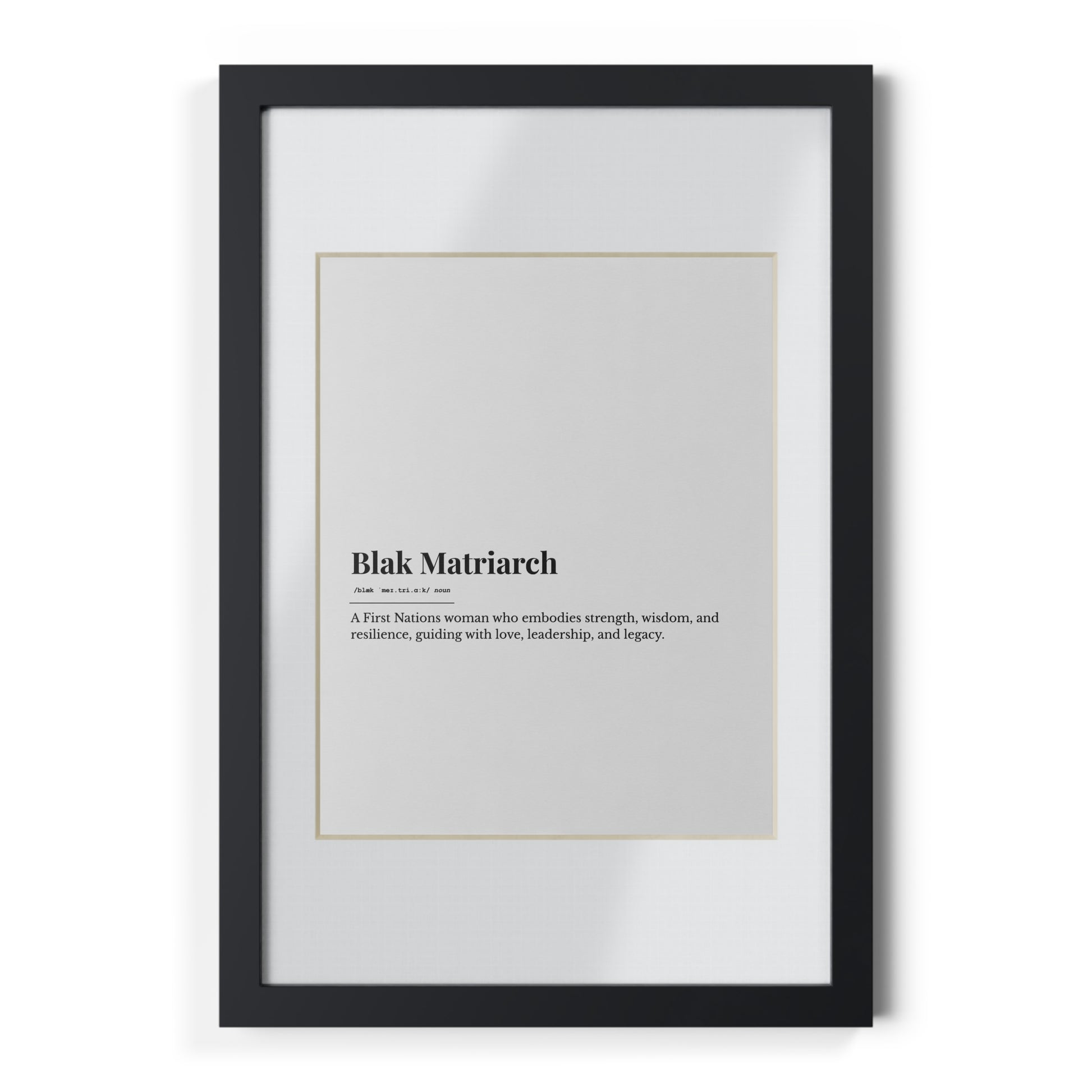 Framed Print - Blak Matriarch