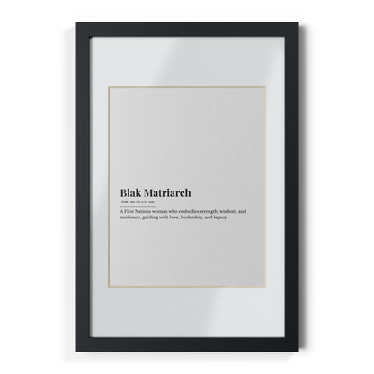 Framed Print - Blak Matriarch