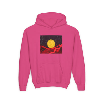 Aboriginal Flag Artwork - Kids Hoodie (Rectangle)
