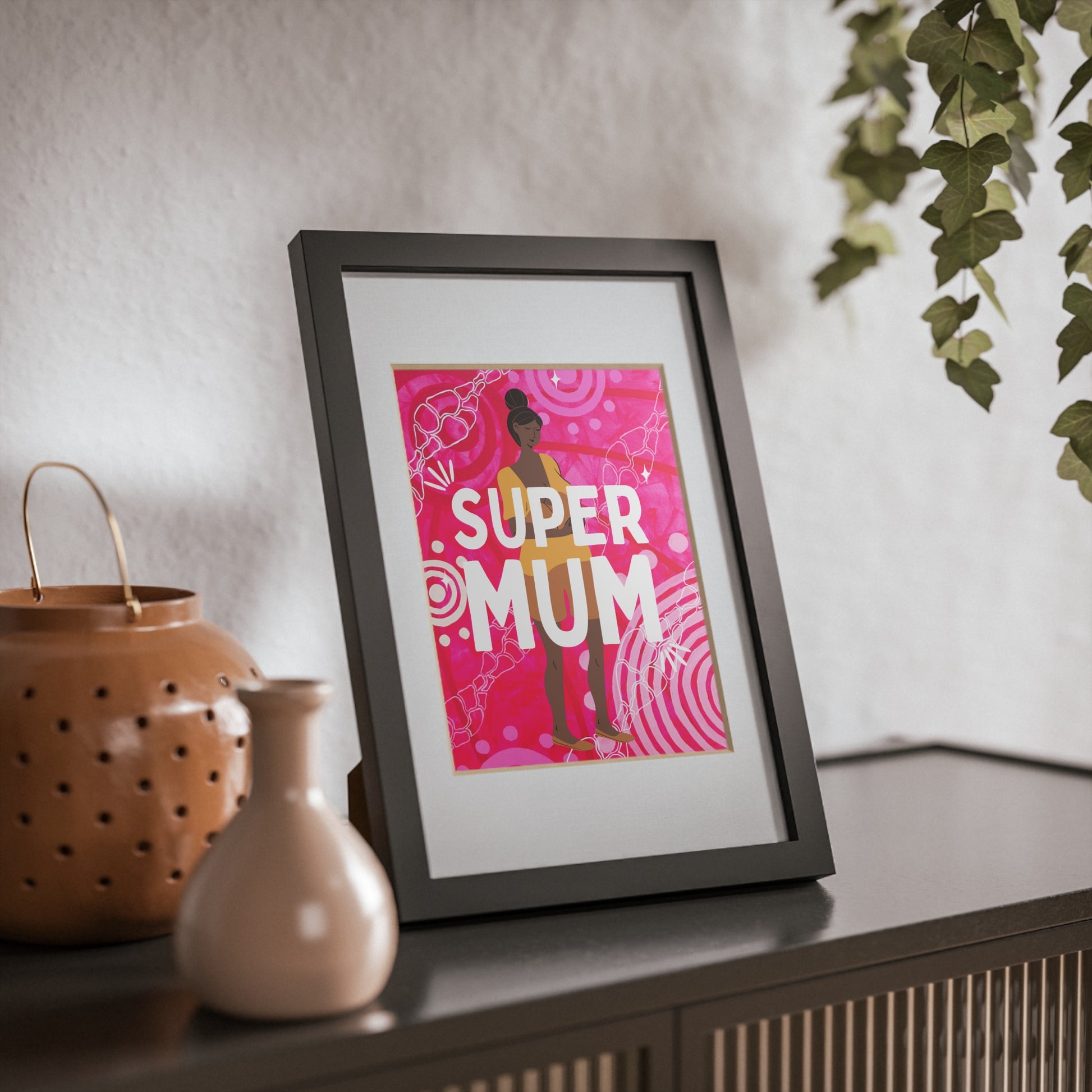 Framed Print - Super Mum