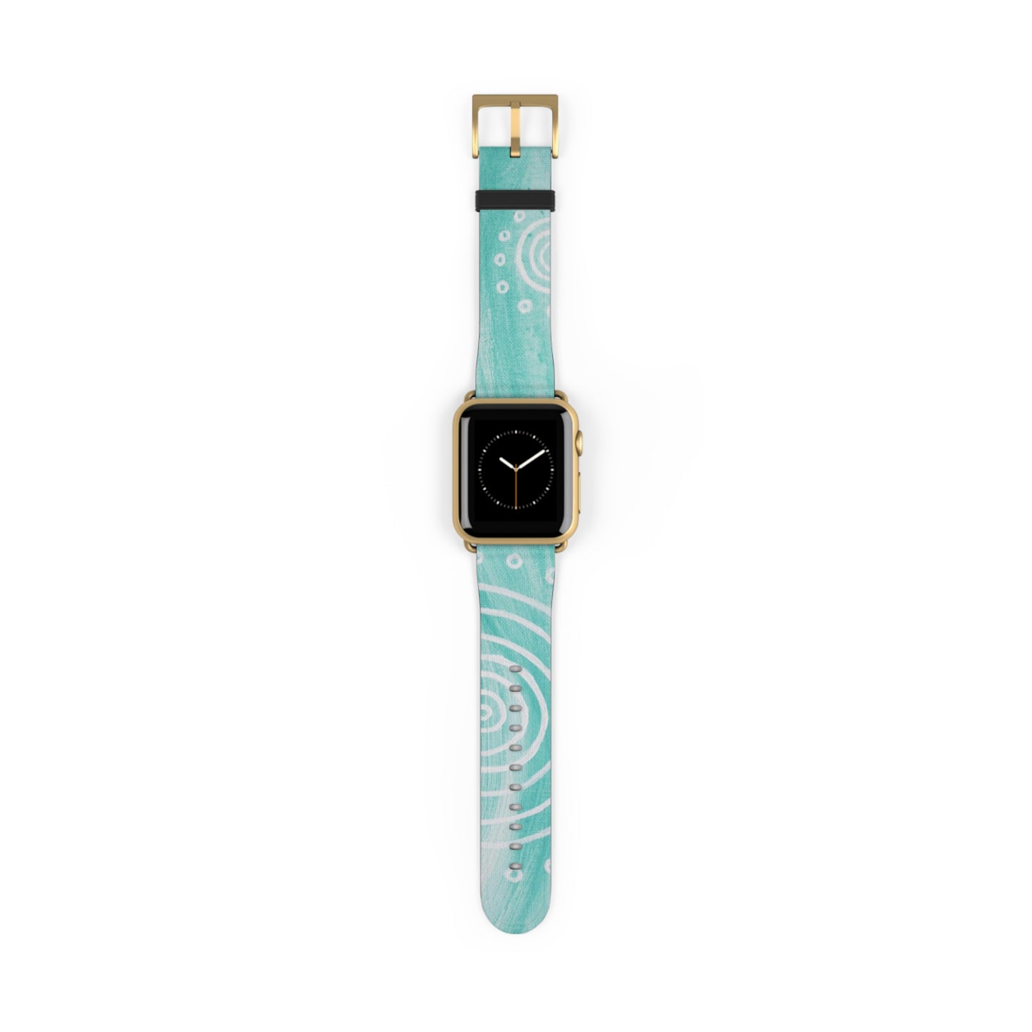 Boho Chic Watch Band - Turquoise Swirl Design