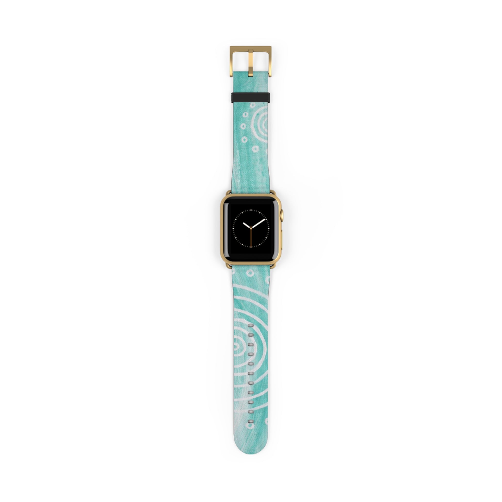 Boho Chic Watch Band - Turquoise Swirl Design