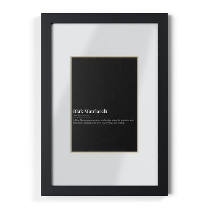 Framed Print - Blak Matriarch