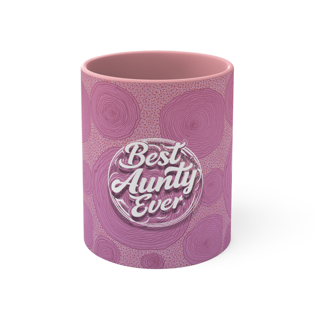 Best Aunty Ever Mug in Pink