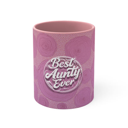 Best Aunty Ever Mug in Pink