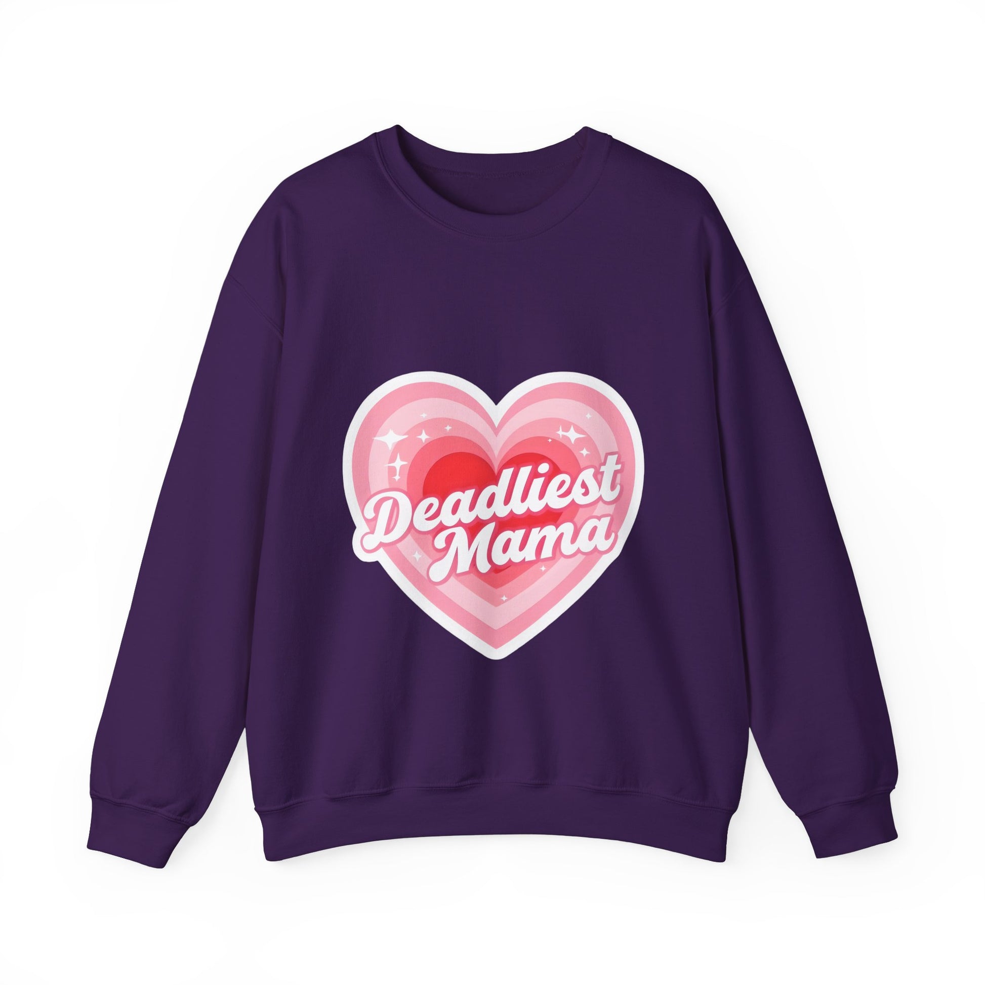 Deadliest Mama (Pink Heart) Crewneck Sweatshirt - Various Colours