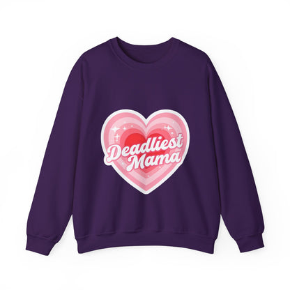 Deadliest Mama (Pink Heart) Crewneck Sweatshirt - Various Colours