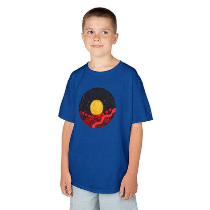 Aboriginal Flag Artwork - Kids Heavy Cotton™ Tee (Circle)