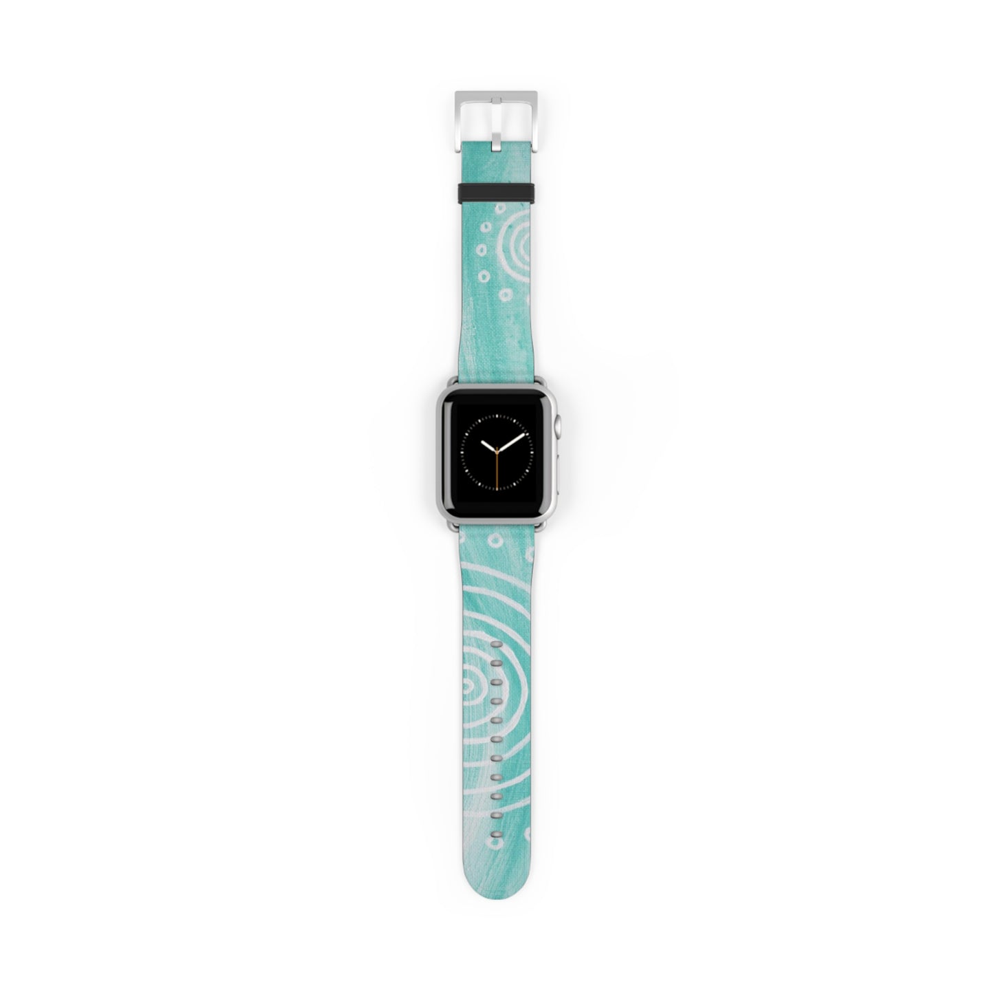 Boho Chic Watch Band - Turquoise Swirl Design