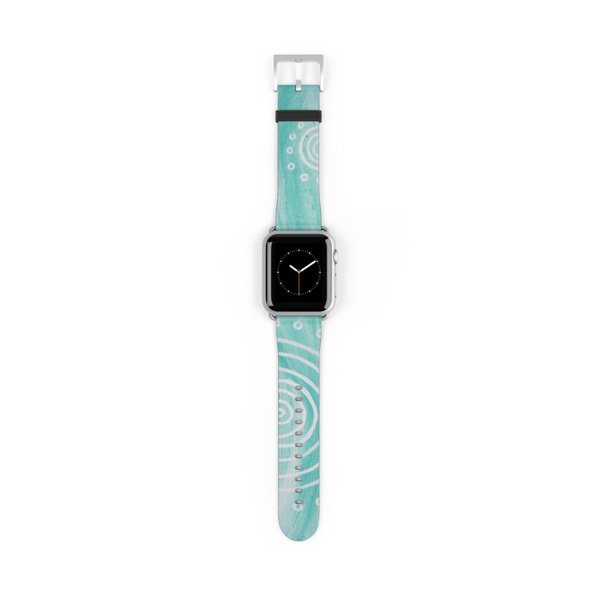 Boho Chic Watch Band - Turquoise Swirl Design