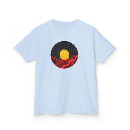 Aboriginal Flag Artwork - Kids Heavy Cotton™ Tee (Circle)
