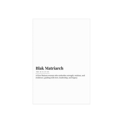 Small Unframed Prints - Blak Matriarch
