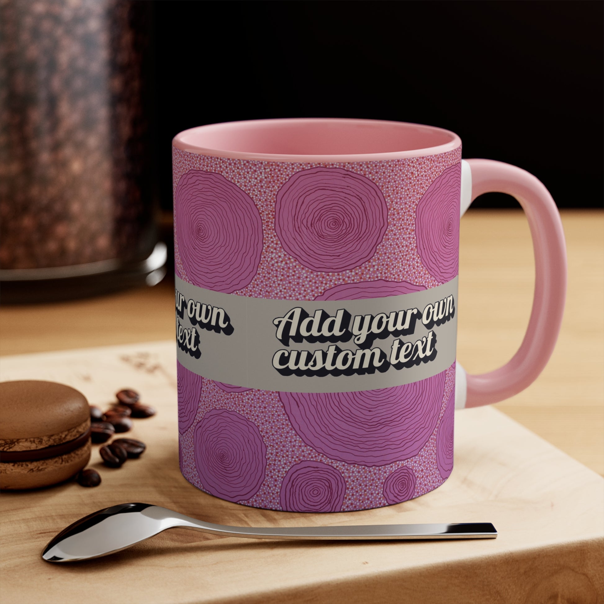 Personalised Pink Mug (Add Your Own Text!)