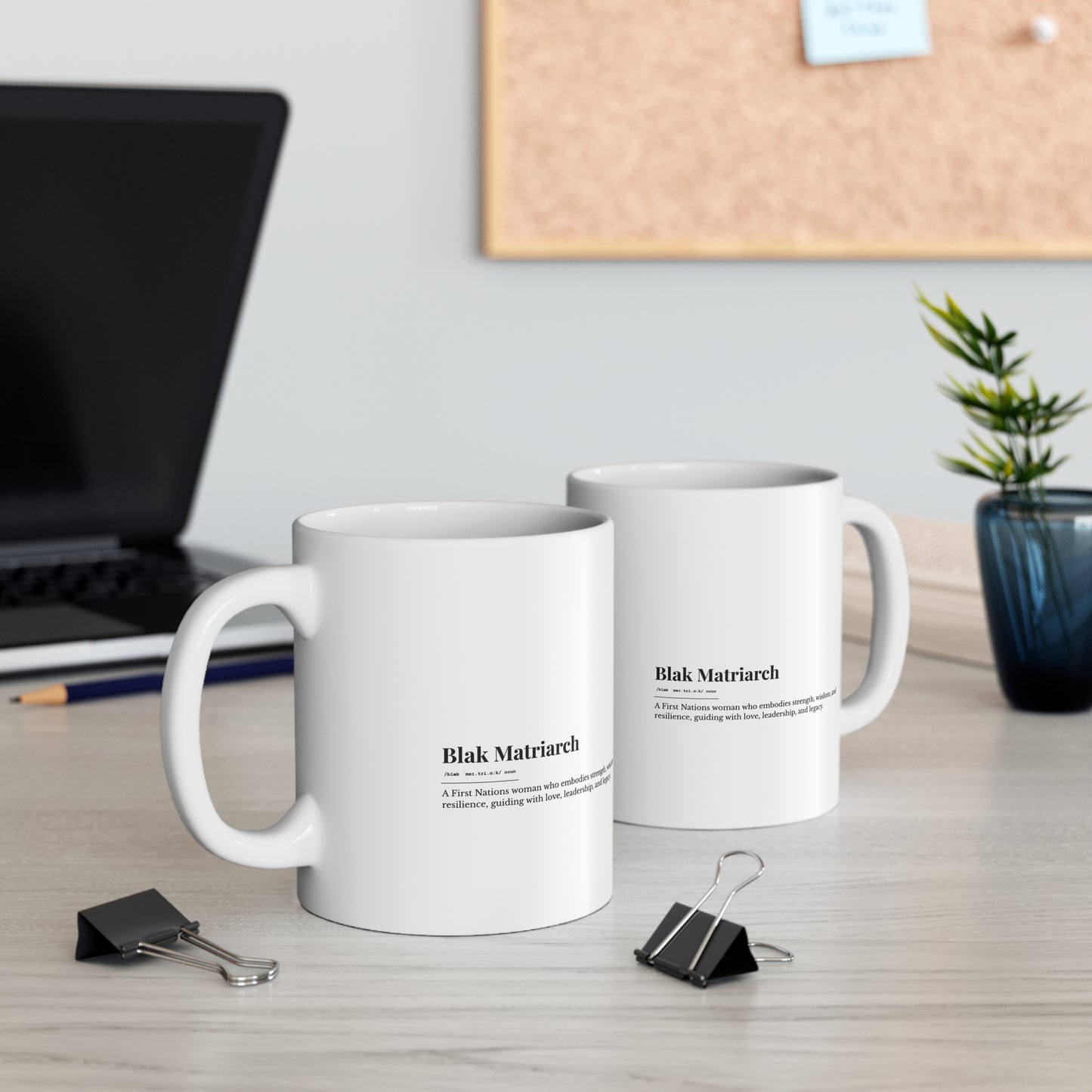 Inspirational Ceramic Coffee Cup - 11oz & 15oz - 'Blak Matriarch'