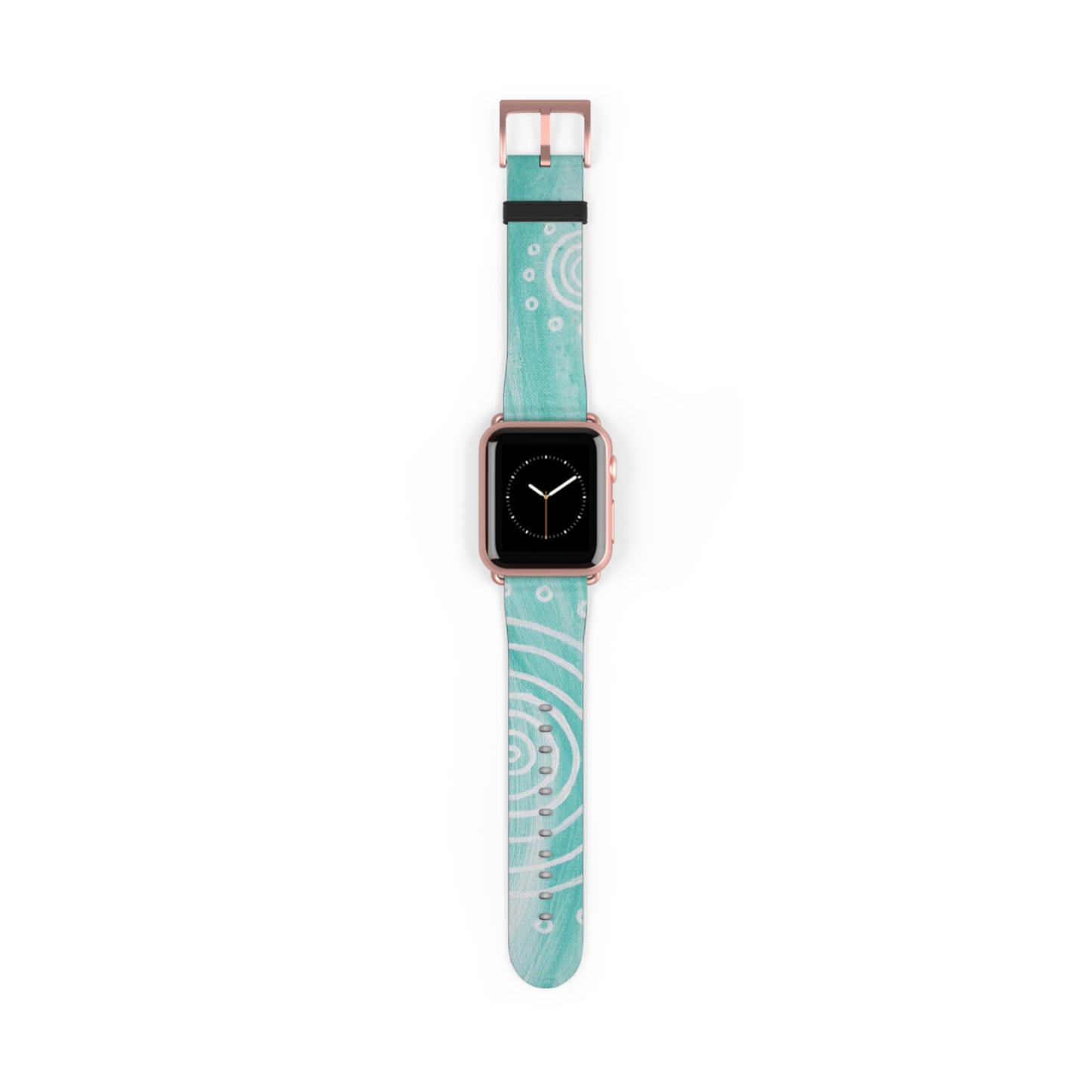 Boho Chic Watch Band - Turquoise Swirl Design