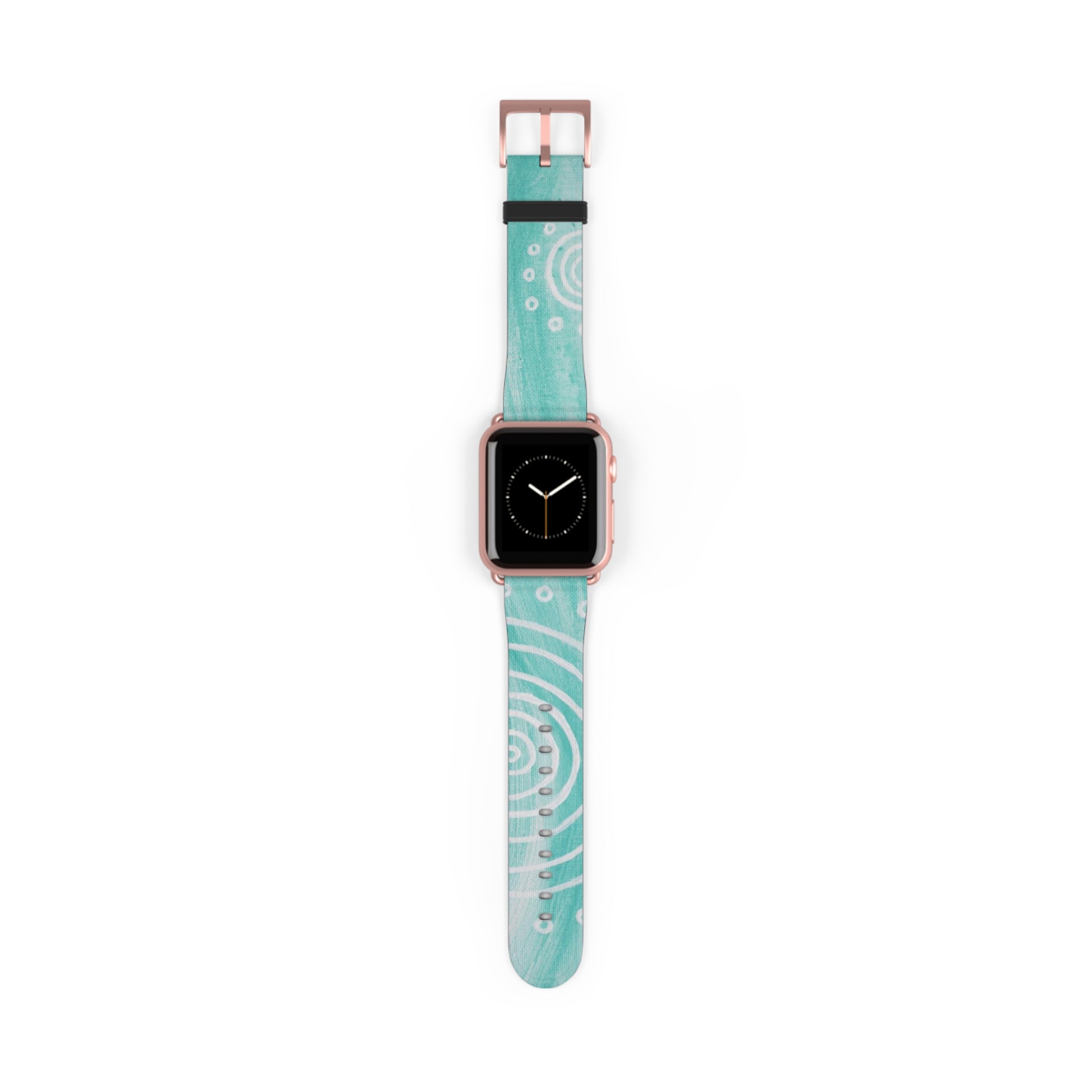Boho Chic Watch Band - Turquoise Swirl Design