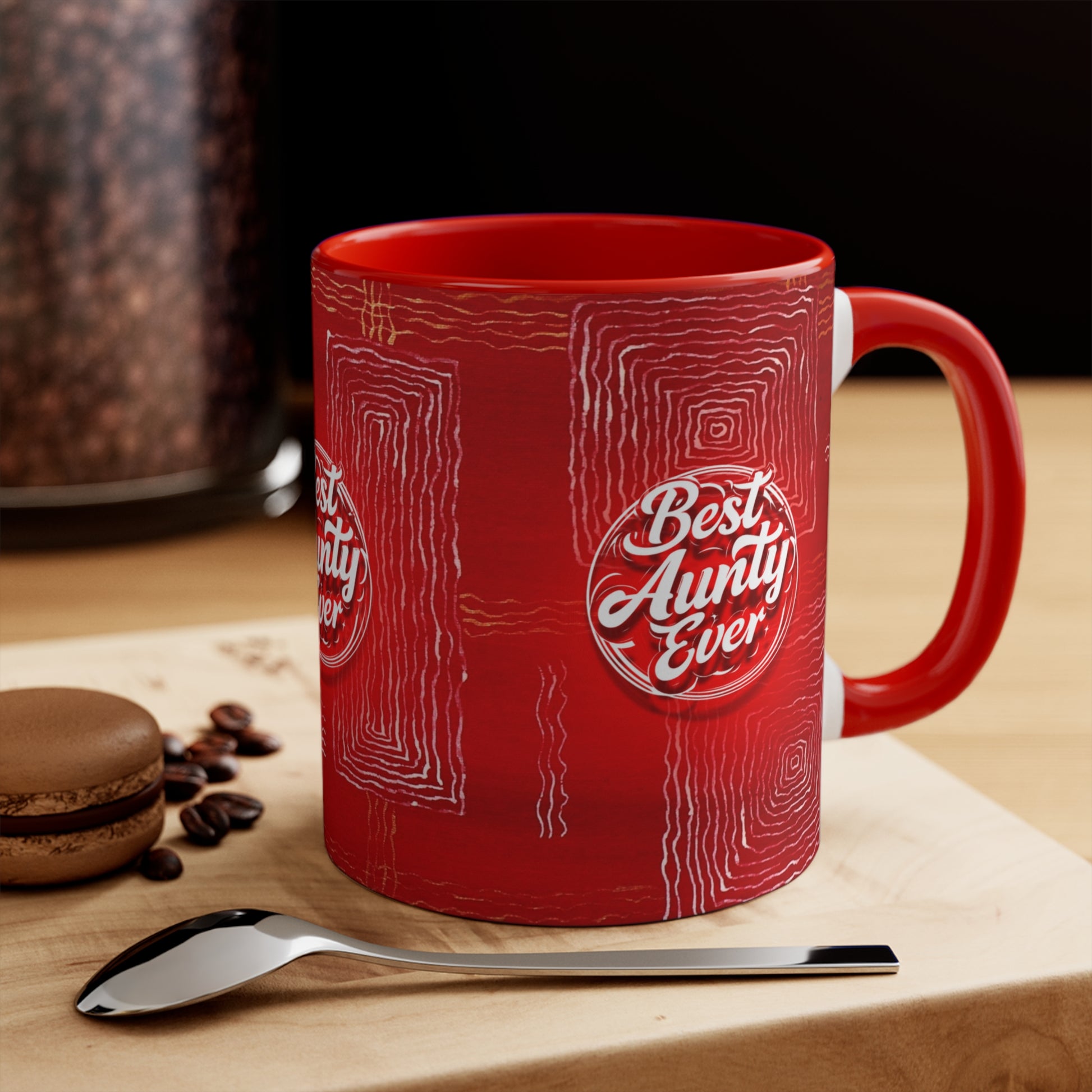 Best Aunty Ever Mug in Red