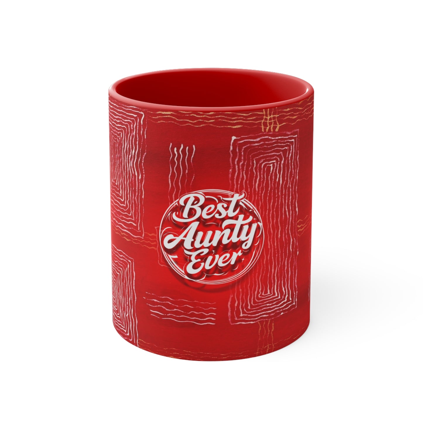 Best Aunty Ever Mug in Red