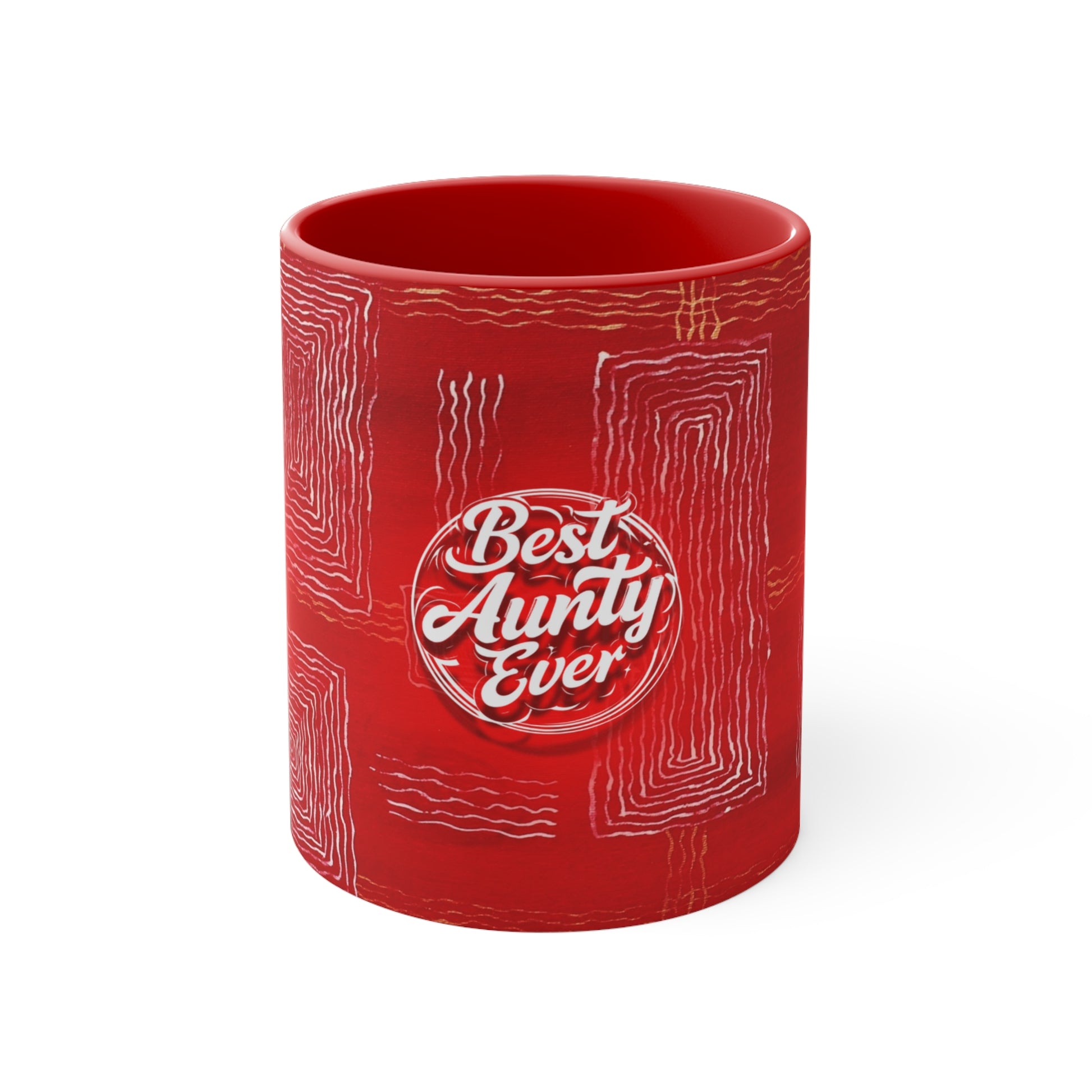 Best Aunty Ever Mug in Red
