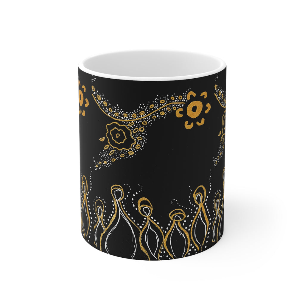 Ceramic Coffee Mug - Ancestors by Ebony Allen