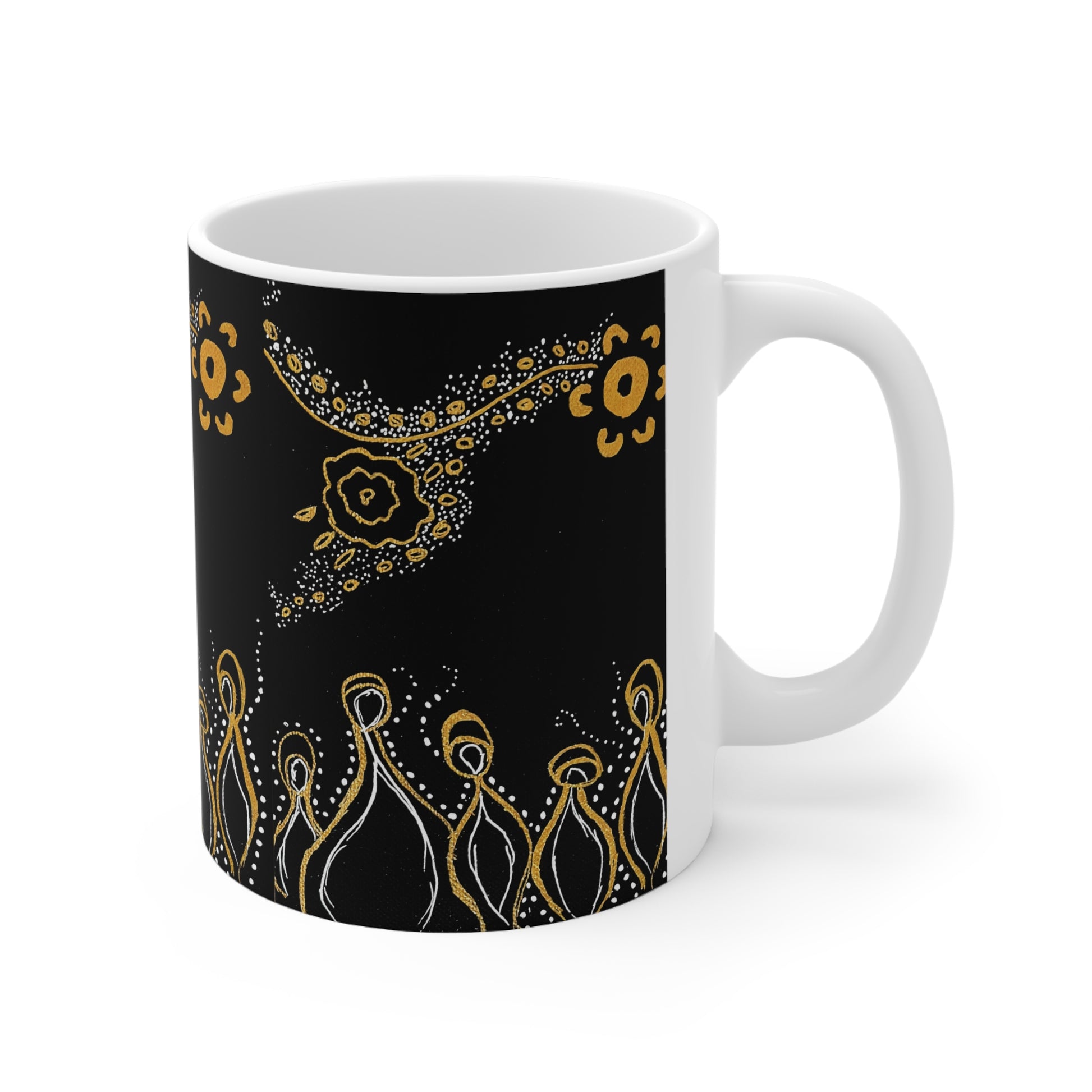 Ceramic Coffee Mug - Ancestors by Ebony Allen