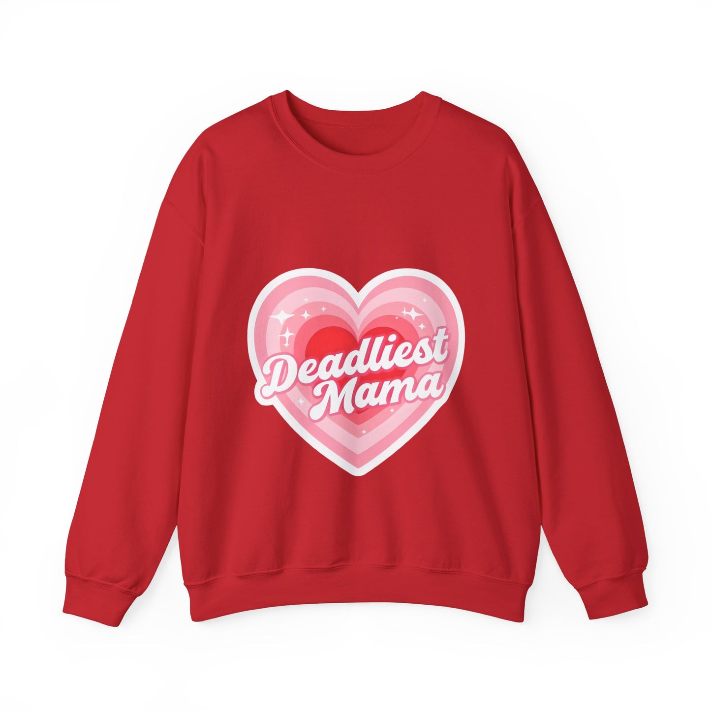 Deadliest Mama (Pink Heart) Crewneck Sweatshirt - Various Colours