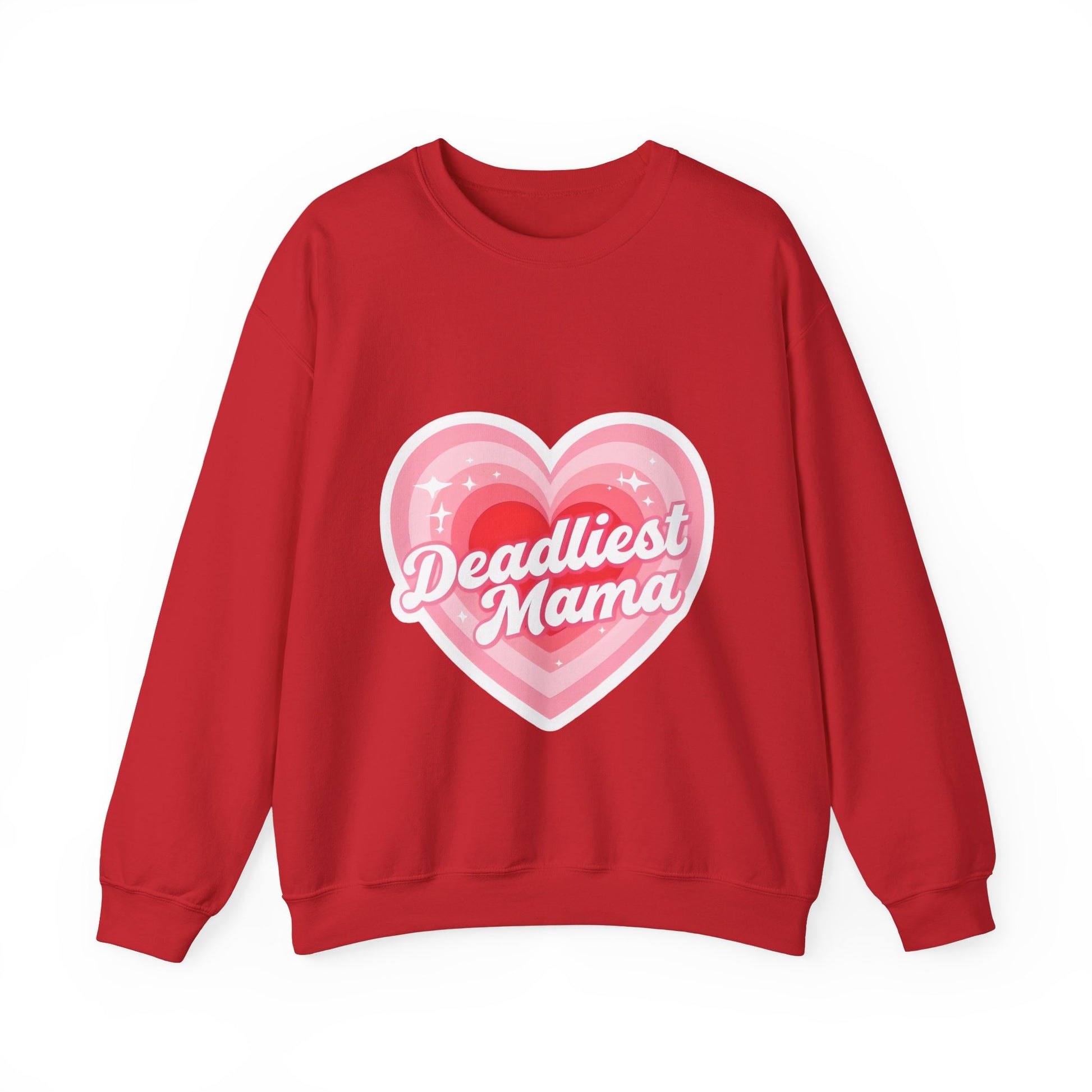 Deadliest Mama (Pink Heart) Crewneck Sweatshirt - Various Colours