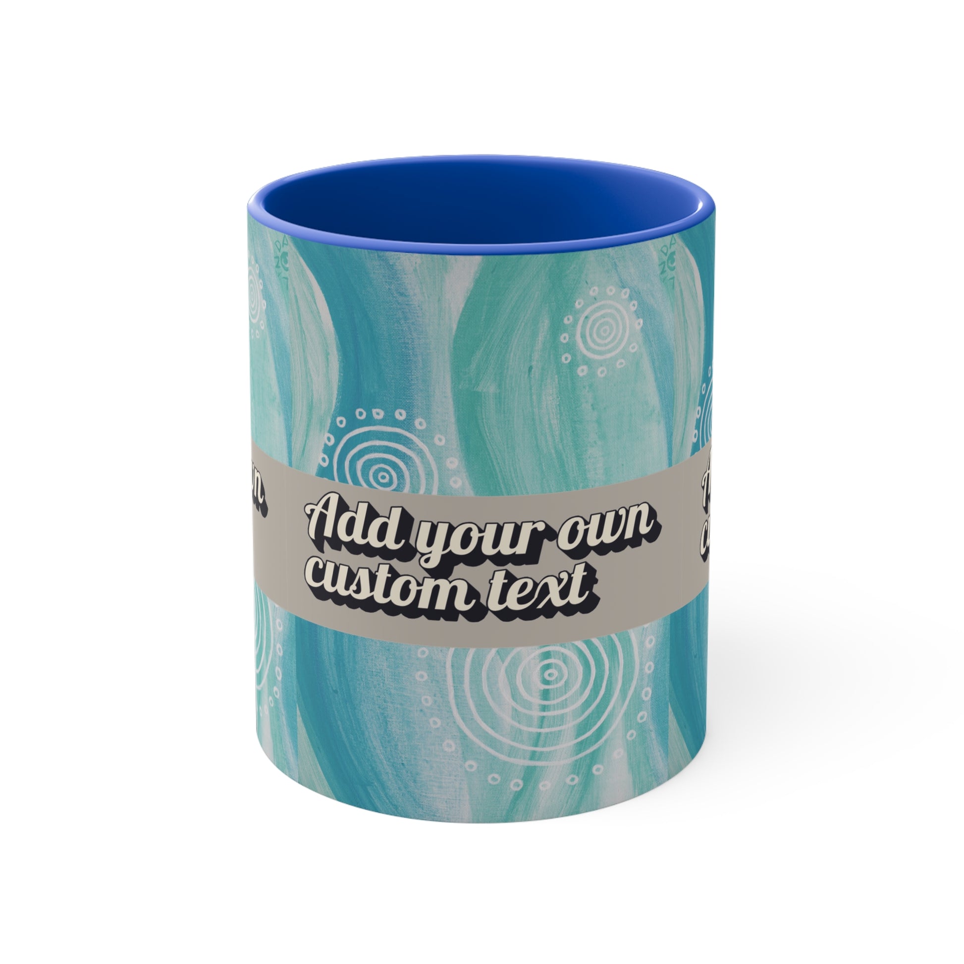 Personalised Blue Mug (Add Your Own Text!)