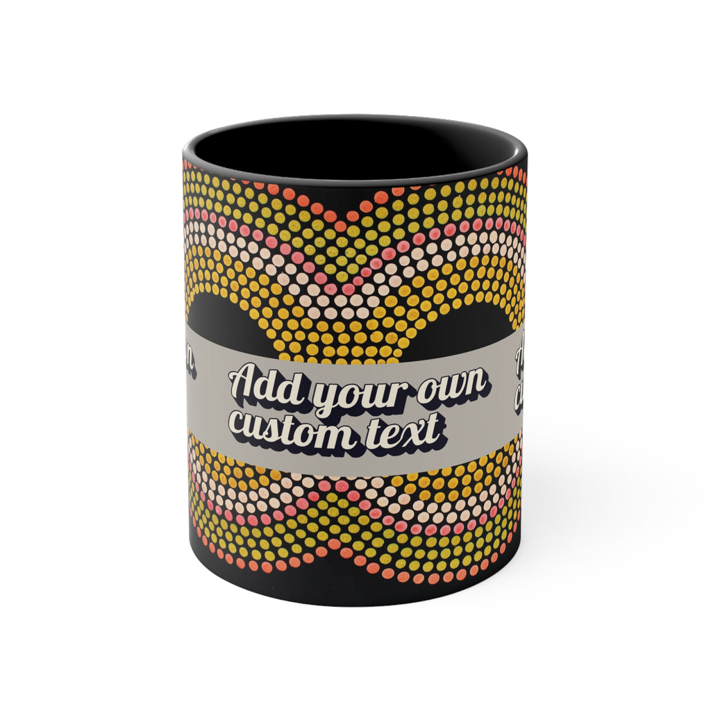 Personalised Black Mug (Add Your Own Text!)