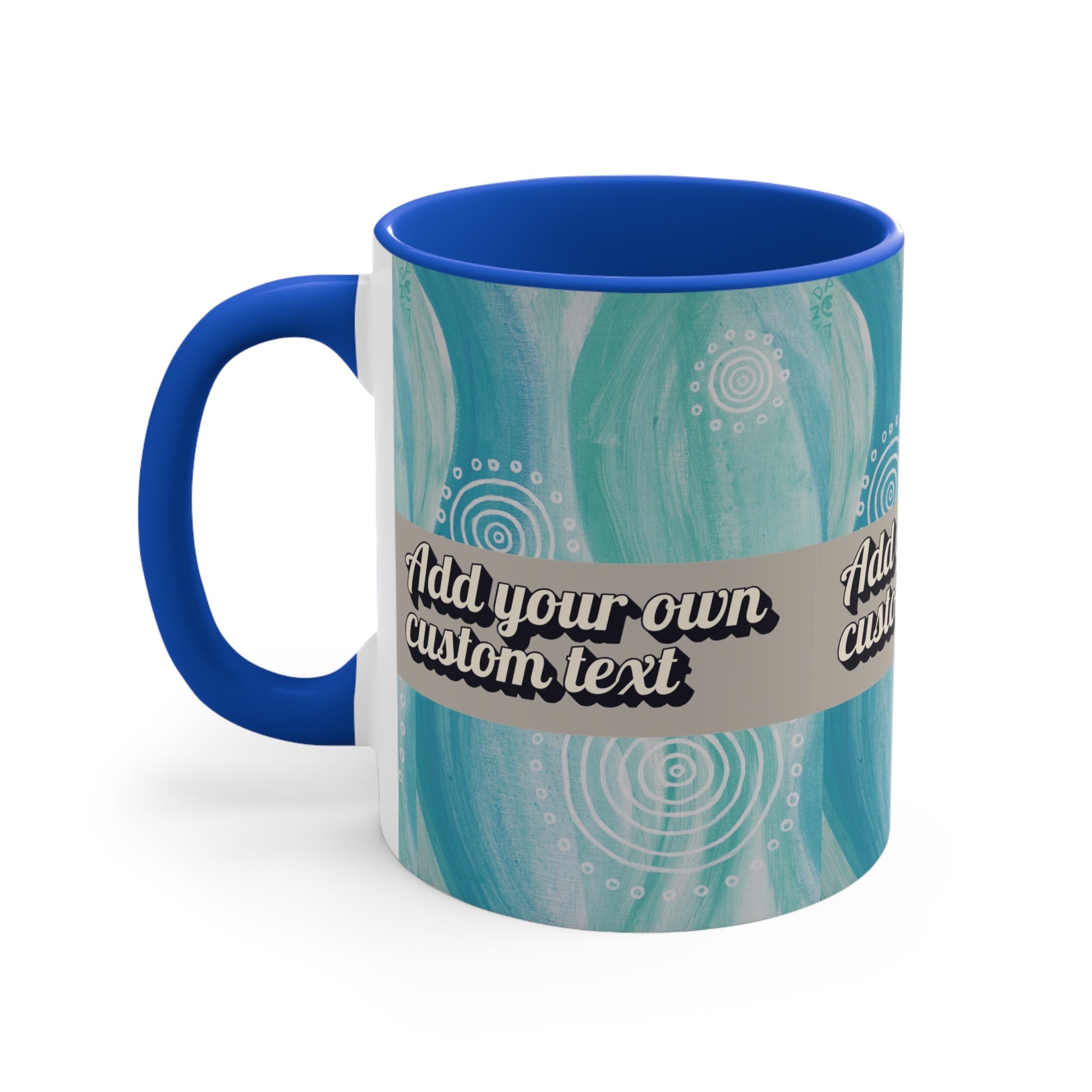 Personalised Blue Mug (Add Your Own Text!)