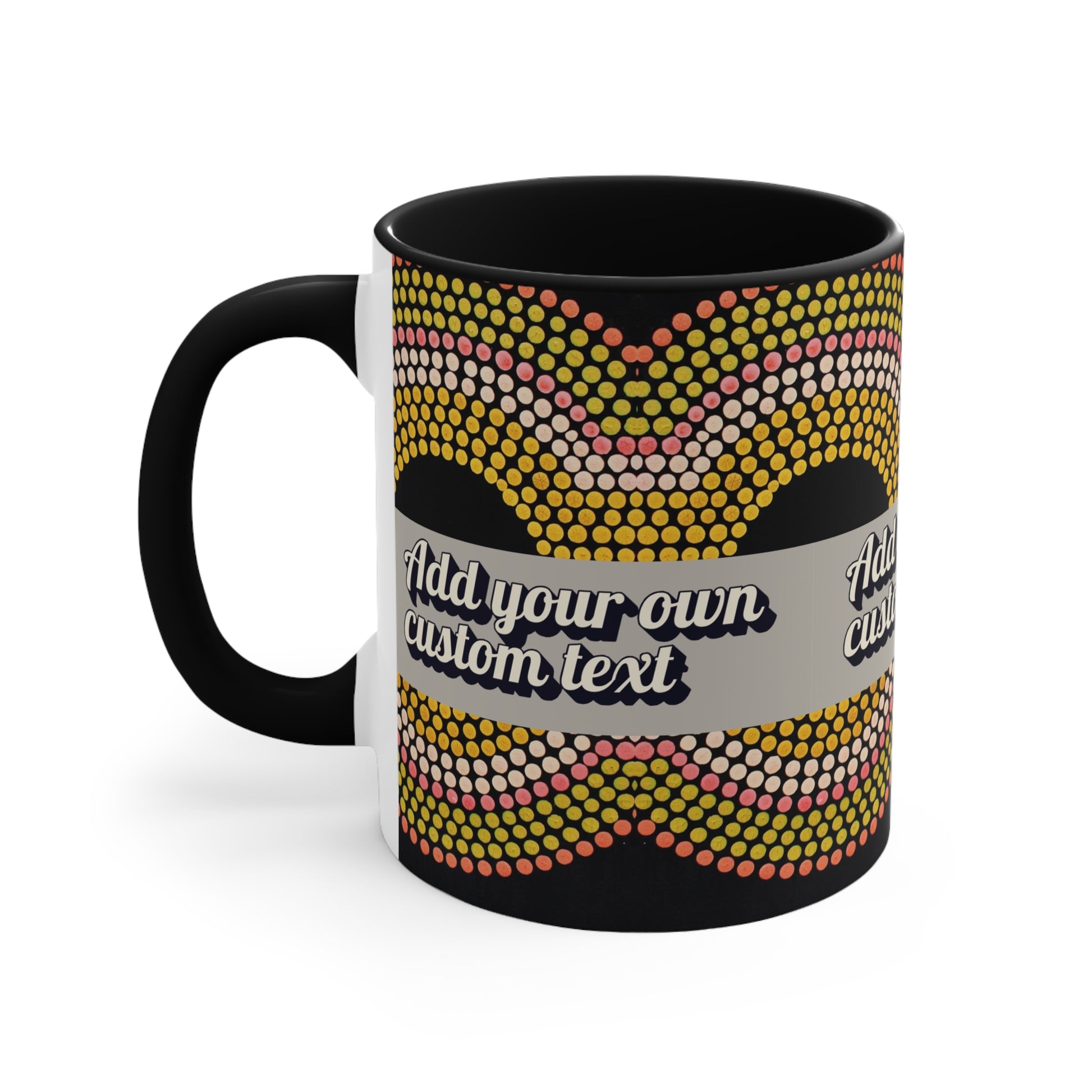 Personalised Black Mug (Add Your Own Text!)