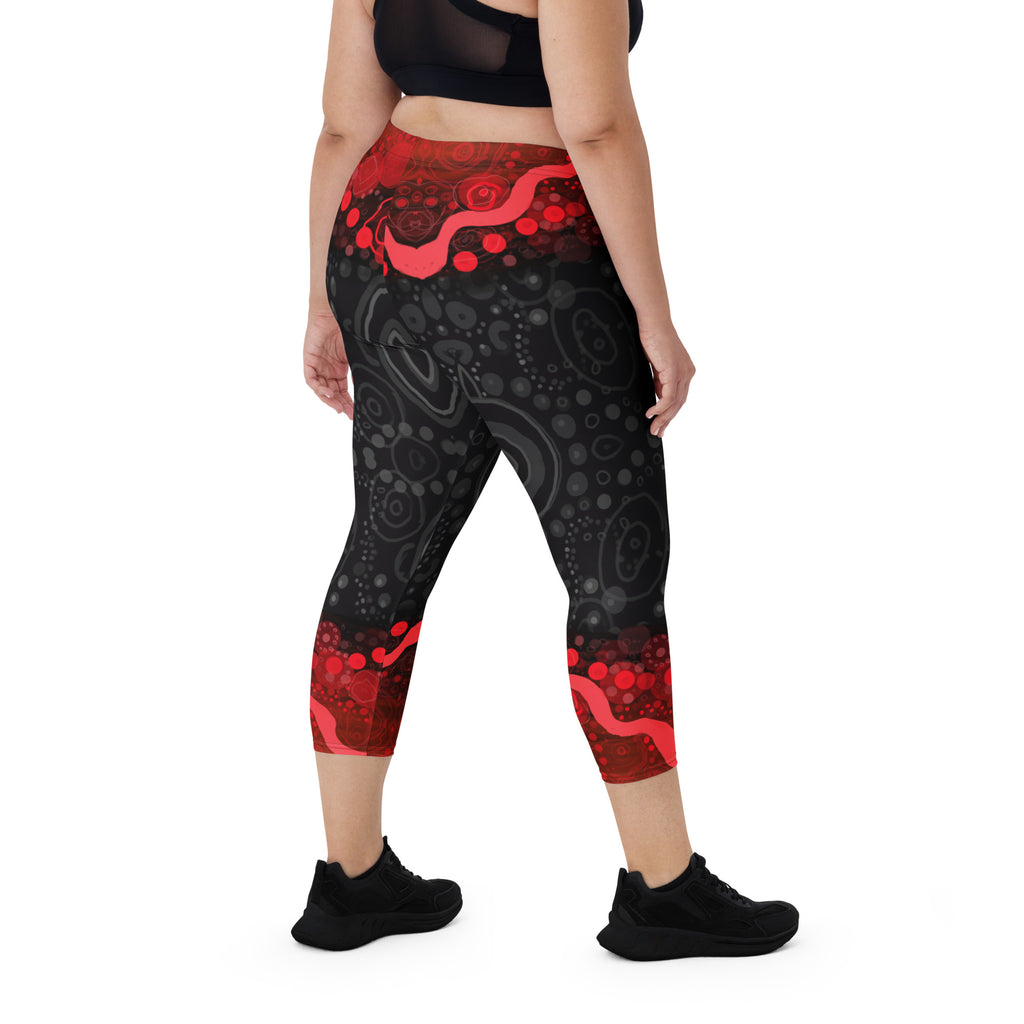All-Over Print Capri Leggings