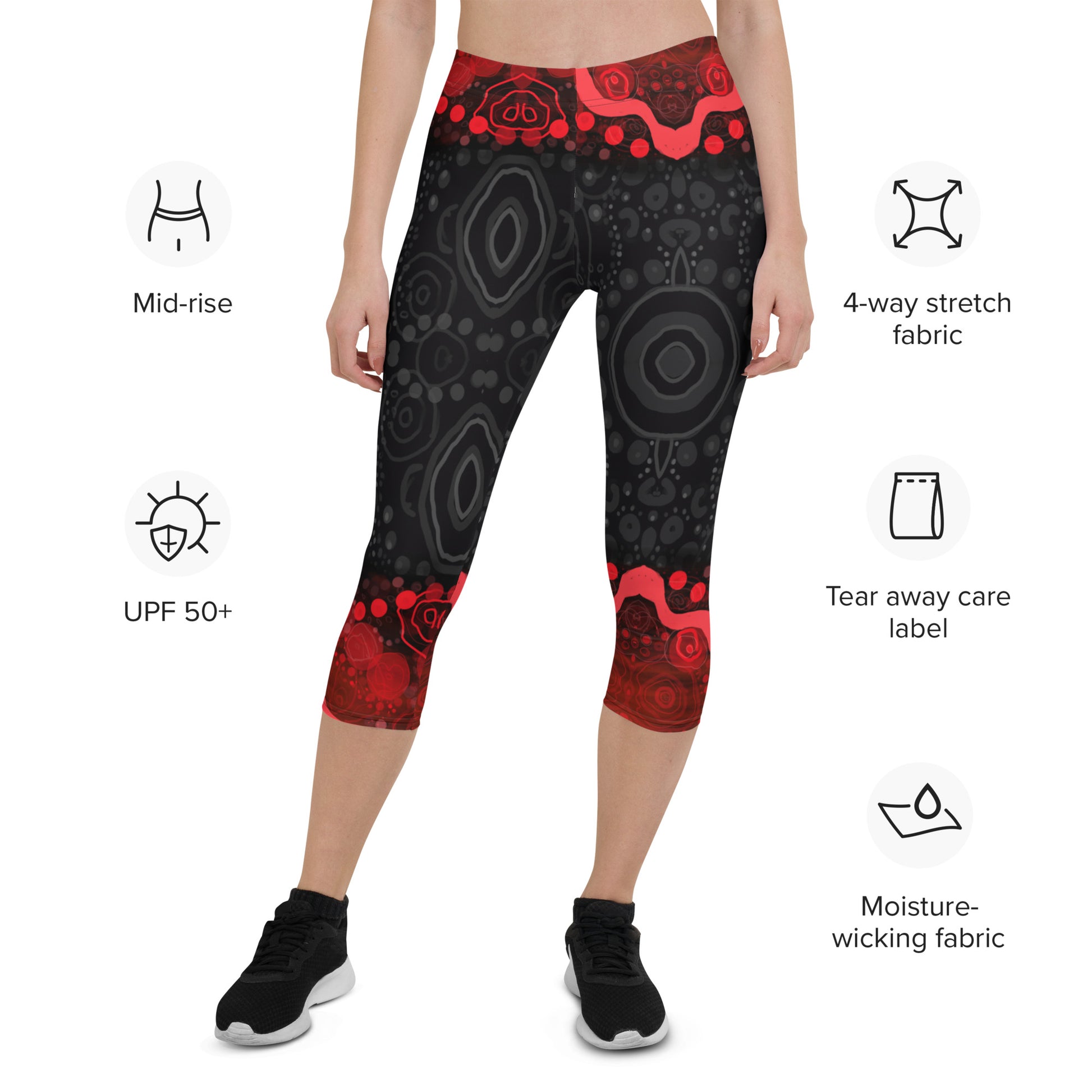 All-Over Print Capri Leggings