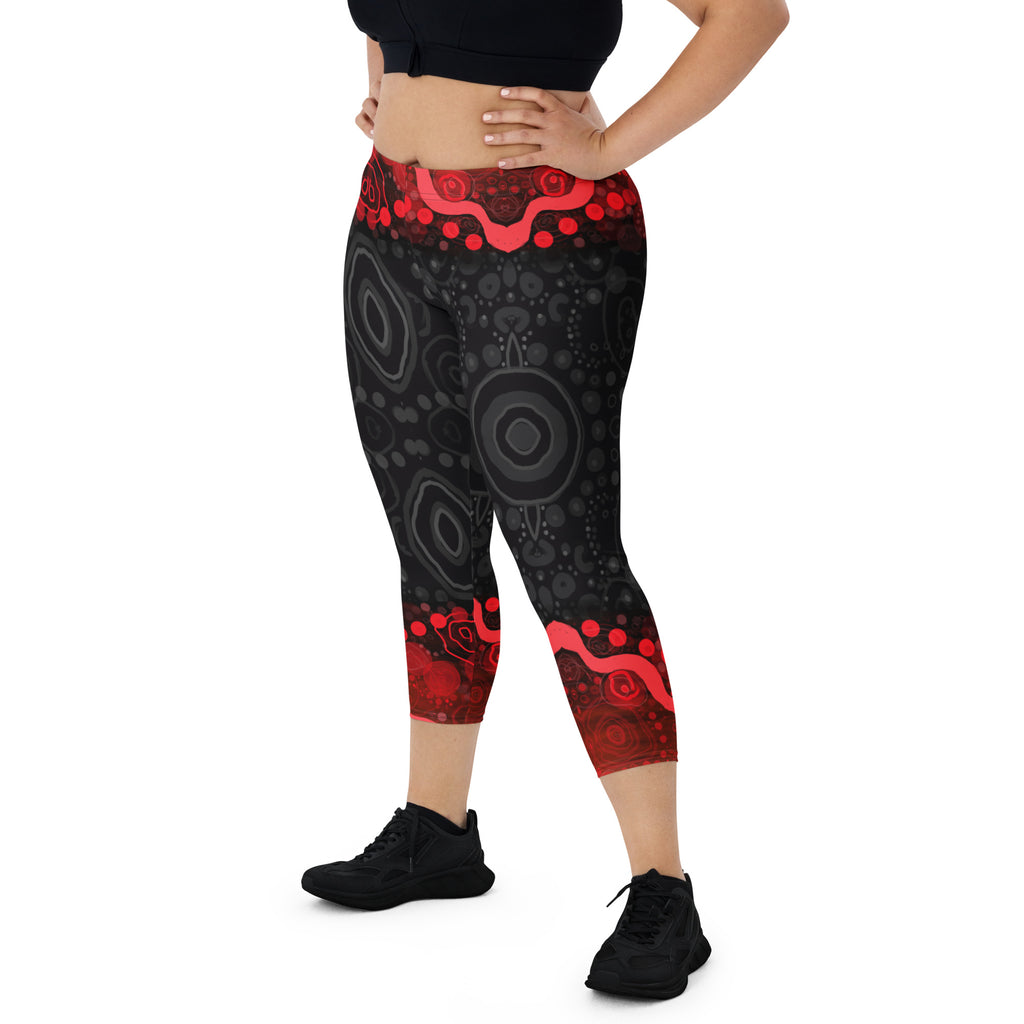 All-Over Print Capri Leggings