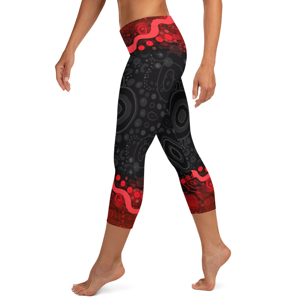 All-Over Print Capri Leggings