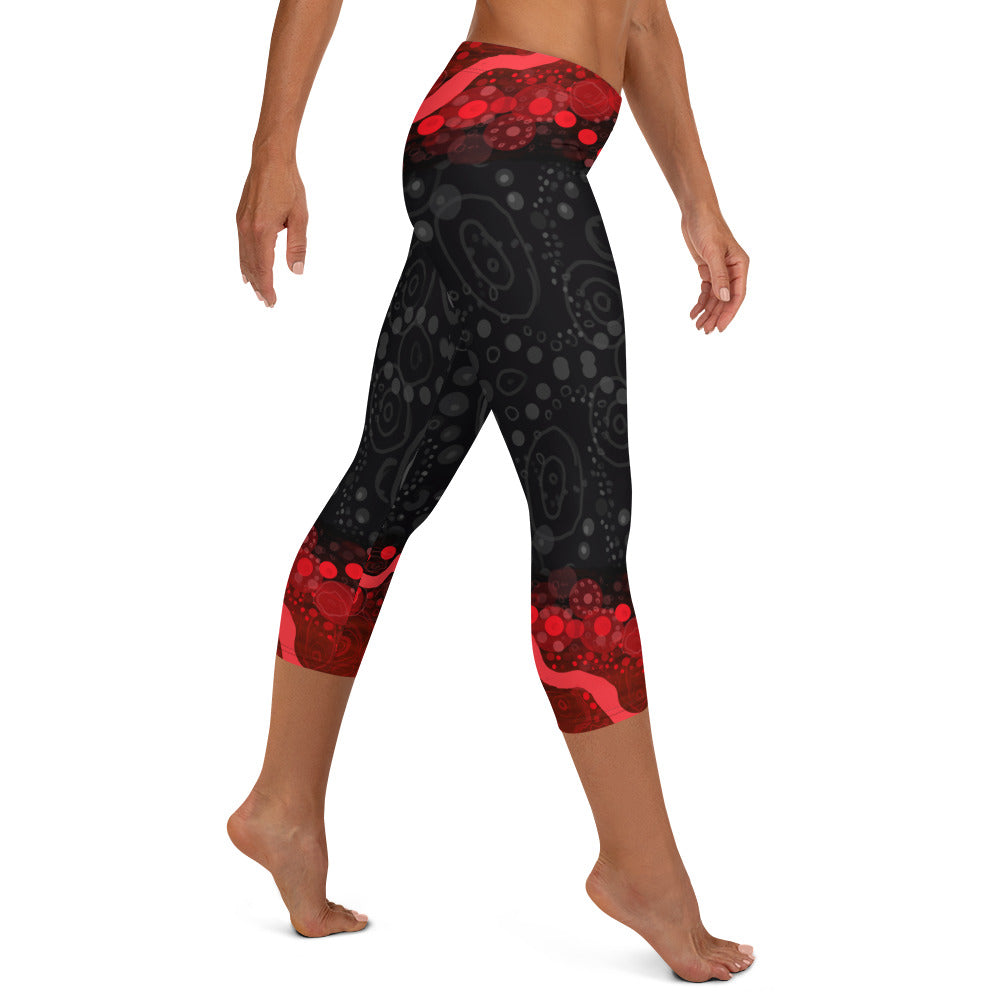 All-Over Print Capri Leggings