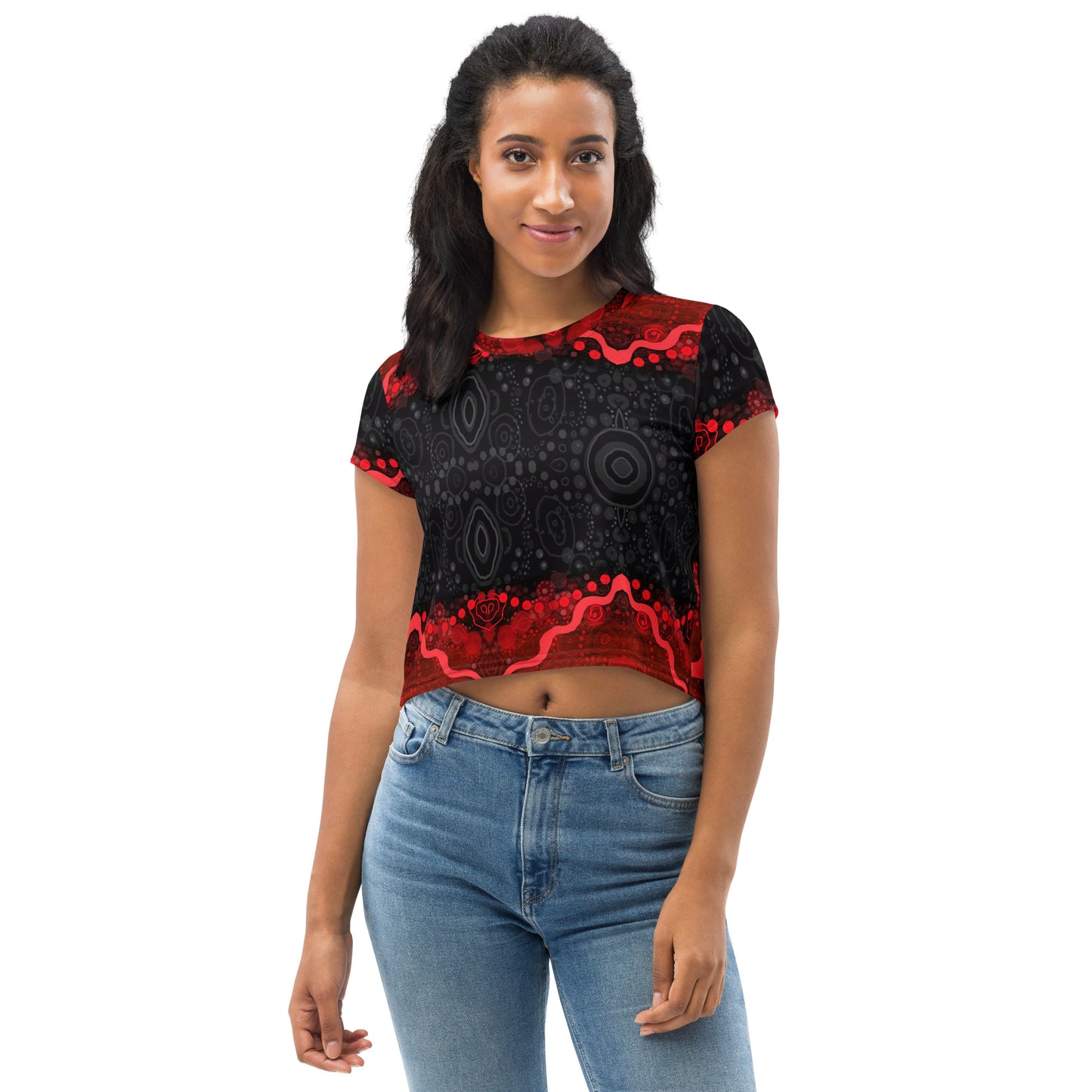 All-Over Print Crop Tee