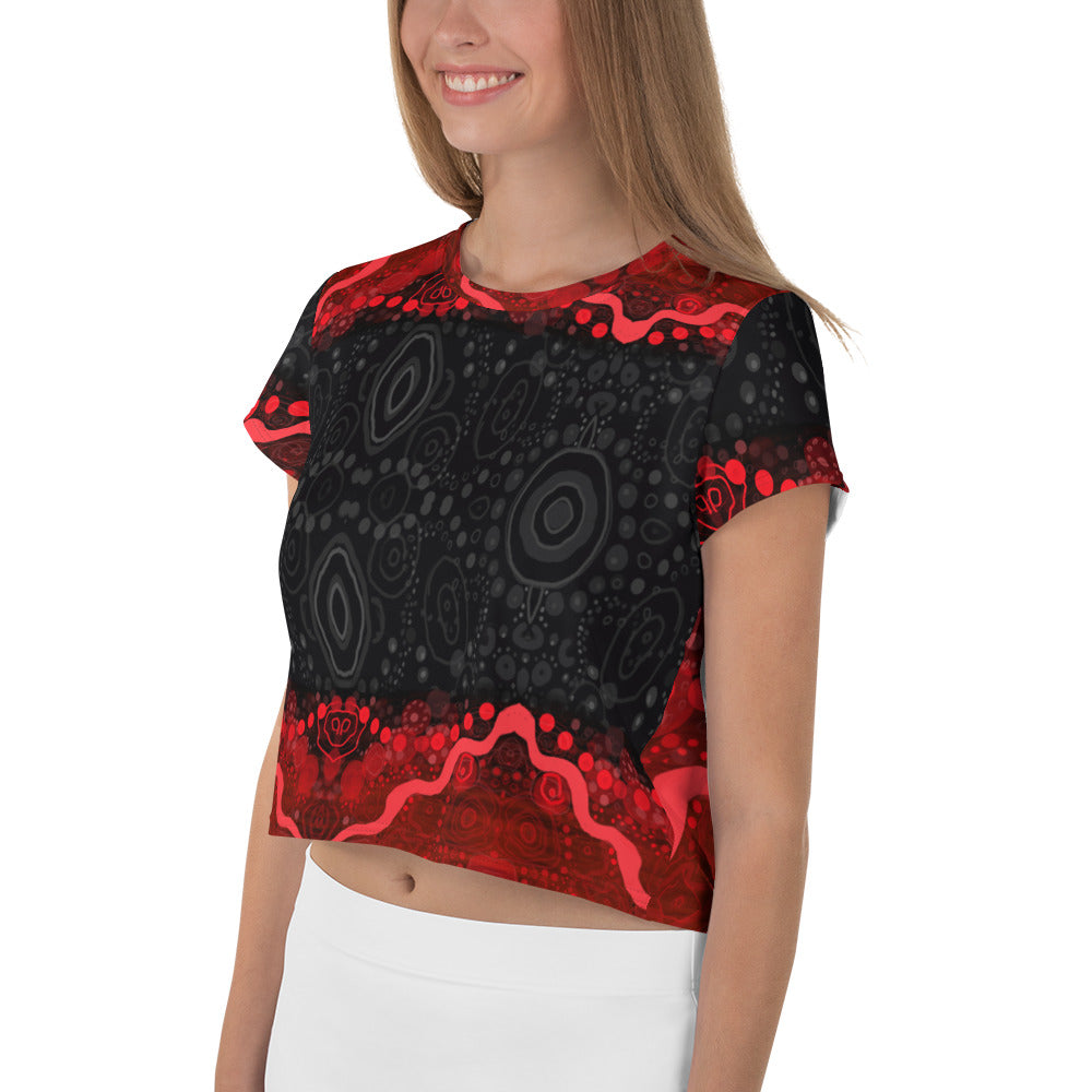 All-Over Print Crop Tee