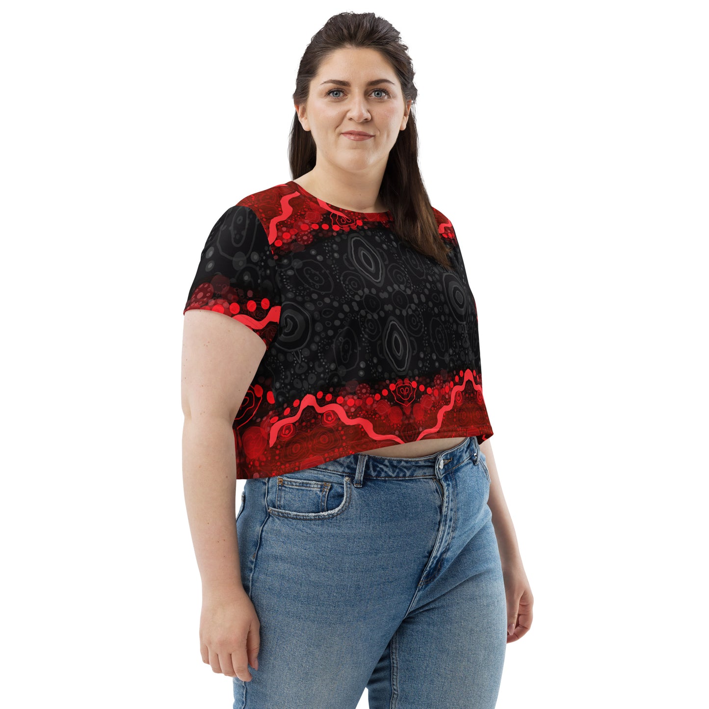 All-Over Print Crop Tee