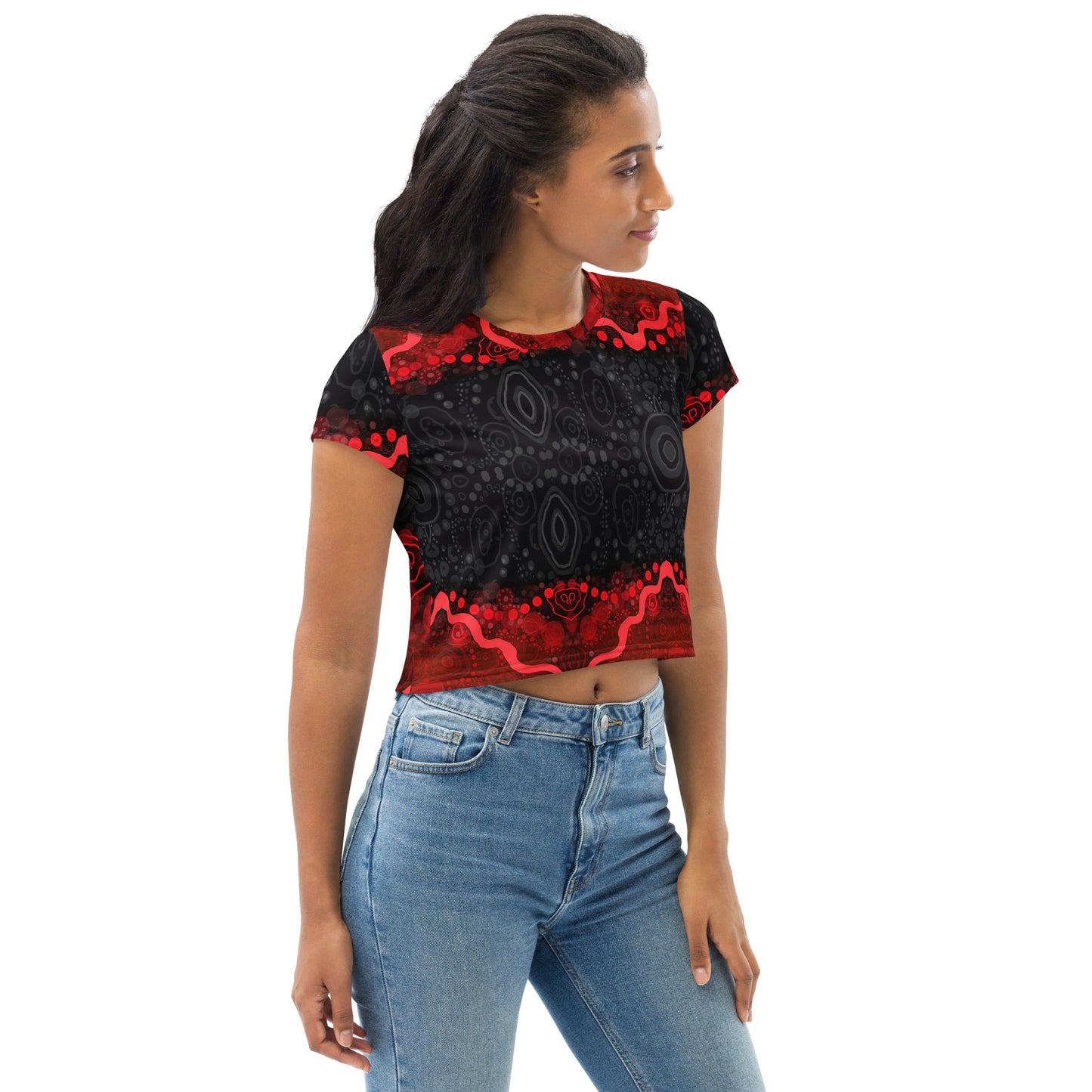 All-Over Print Crop Tee