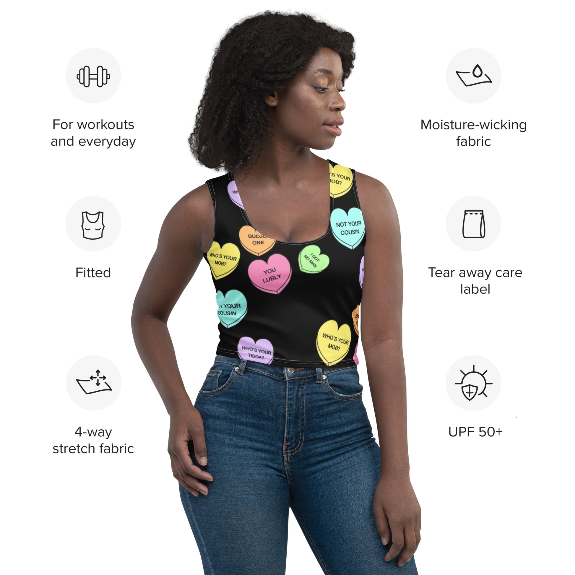 Crop Top (Candy Hearts)(Mob Only)