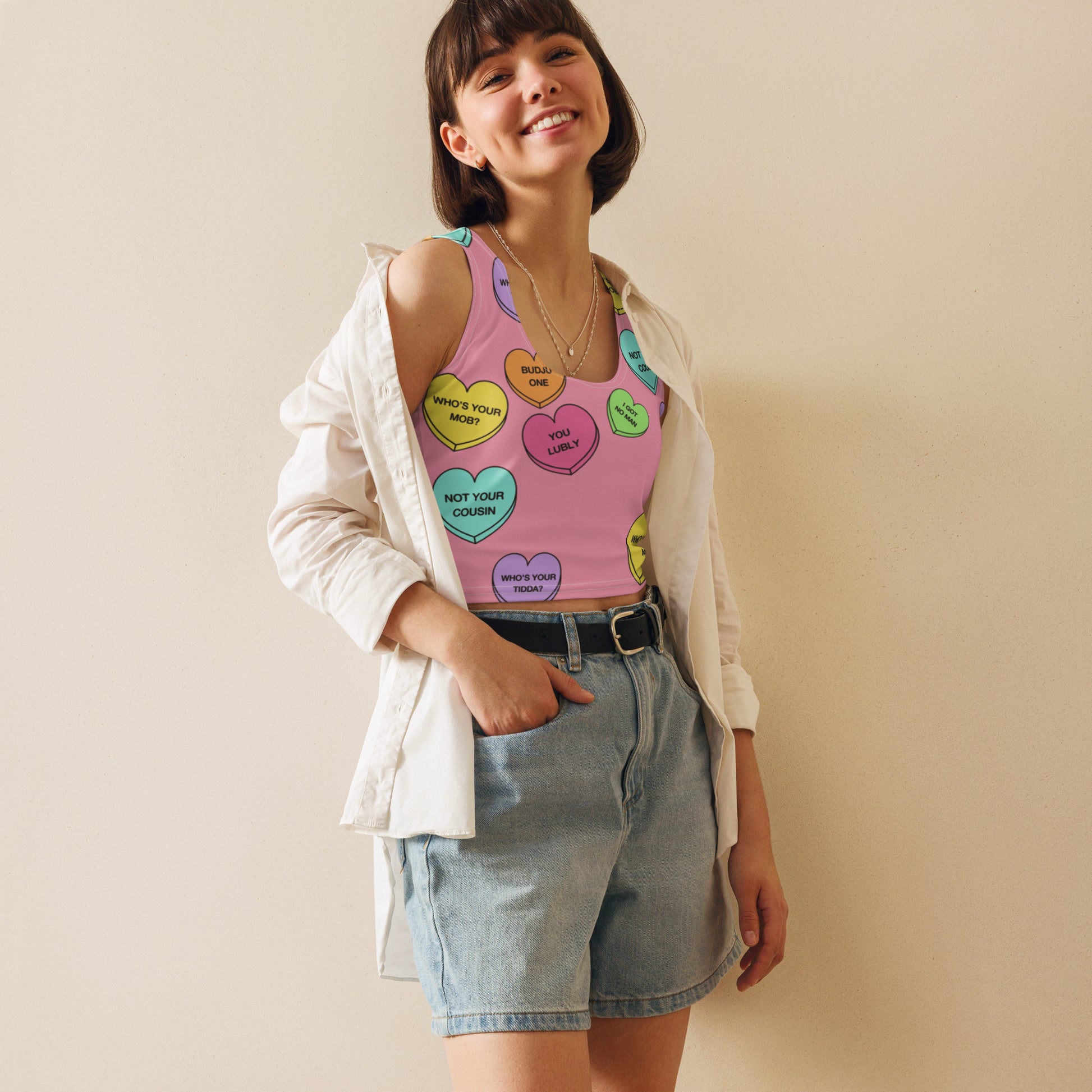 Crop Top (Candy Hearts)(Mob Only)
